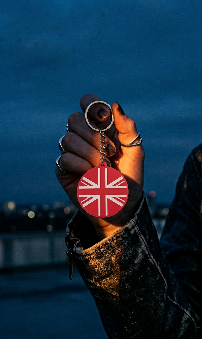 TRYSUTTIN NFC Union Jack Edition - Tap to Share Instantly (iPhone & Android)
